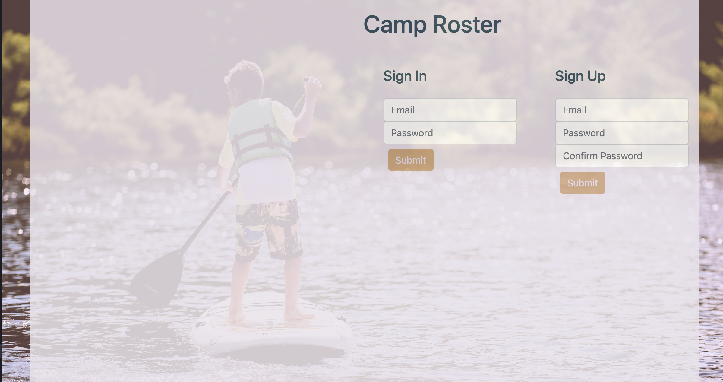 Camp Roster Project