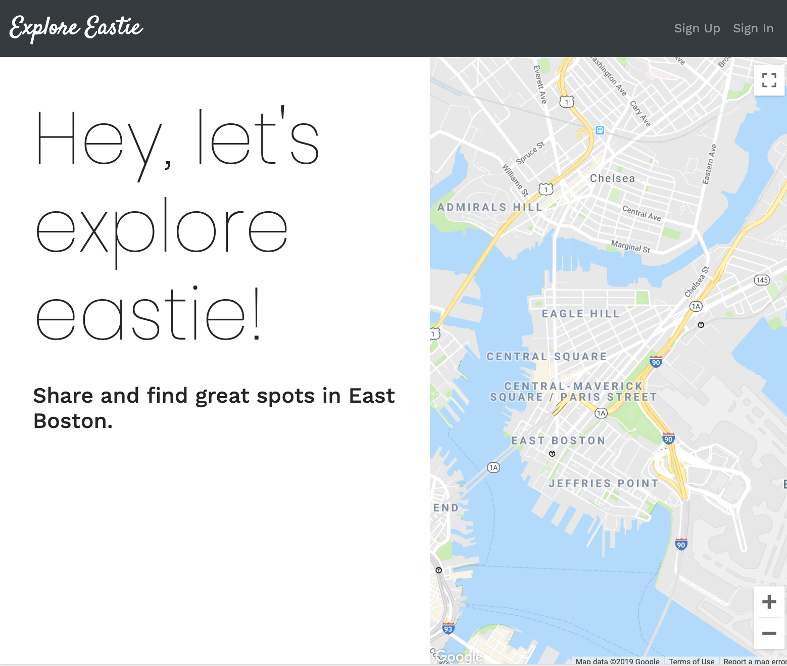 Explore Eastie App